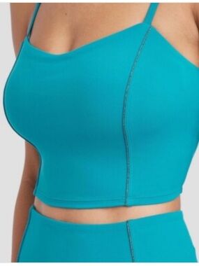 Teal Women's Bralette Crop Top - JoyLab, size L